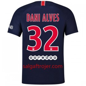 Paris Saint-Germain Fodboldtrøjer Dani Alves 32 Hjemmebanesæt 2018/19 Kort ærmer